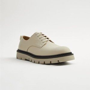 New With Tags Zara Man Lug Soles Shoes. Beige. Size: 10